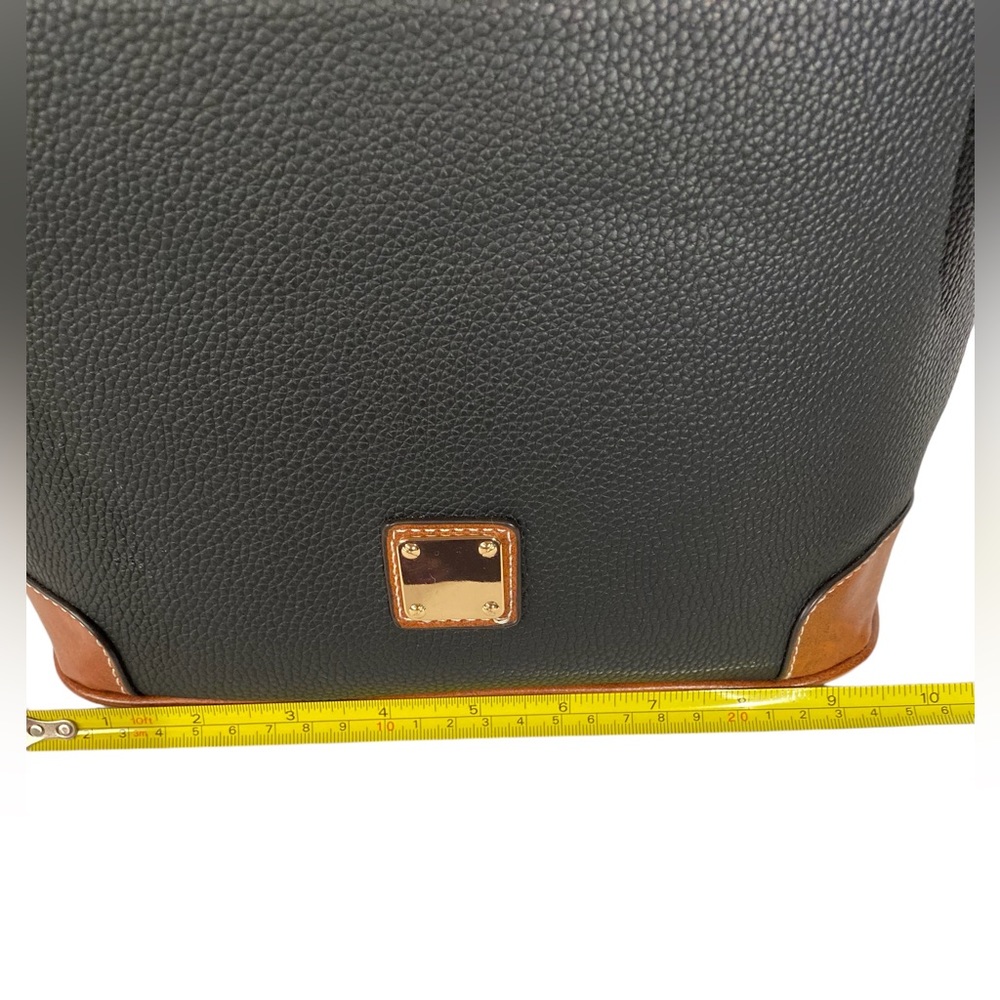 Black And Brown Crossbody Handbag With Adjustable Strap - Picture 7 of 9